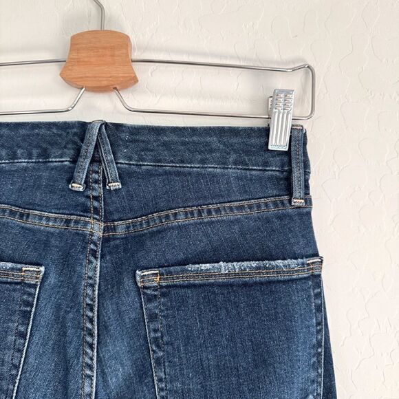 Good American Good Legs Distressed Ripped Raw Hem Size 2/26 Style GAGLRE899 - Picture 7 of 11